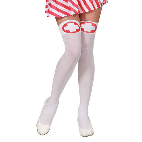 Medias de enfermera blancas