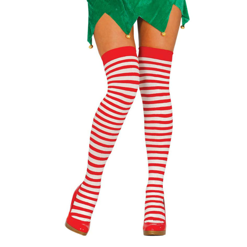 Medias Rayadas Rojo y Blanco