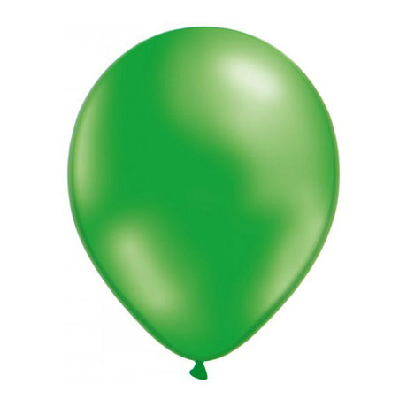 50 Globos Metalizados Verde helio