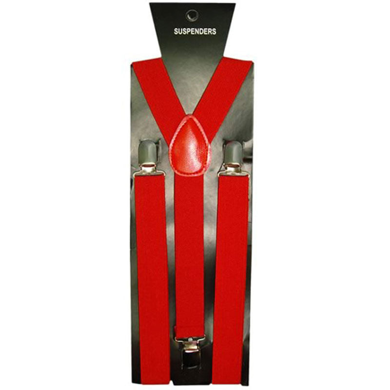 Tirantes Rojos regulables de disfraz adulto
