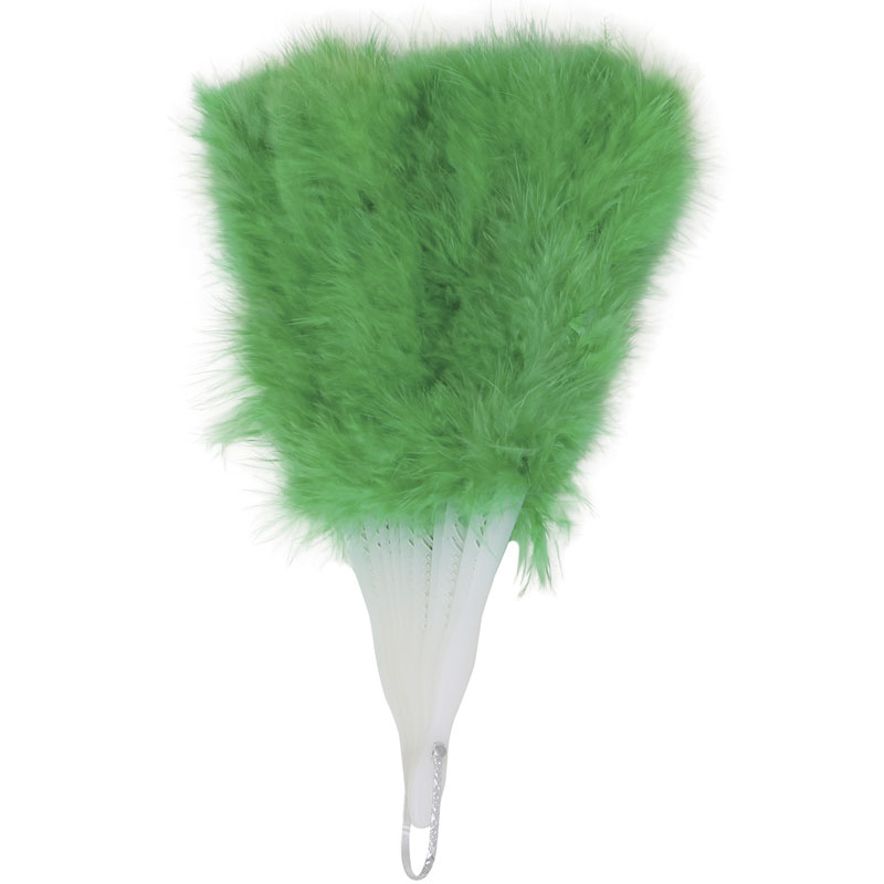 Abanico plumas verde oscuro Packaging