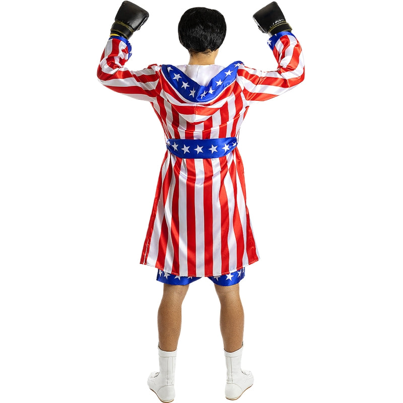 Disfraz de Bata de Rocky Balboa para hombre Espalda