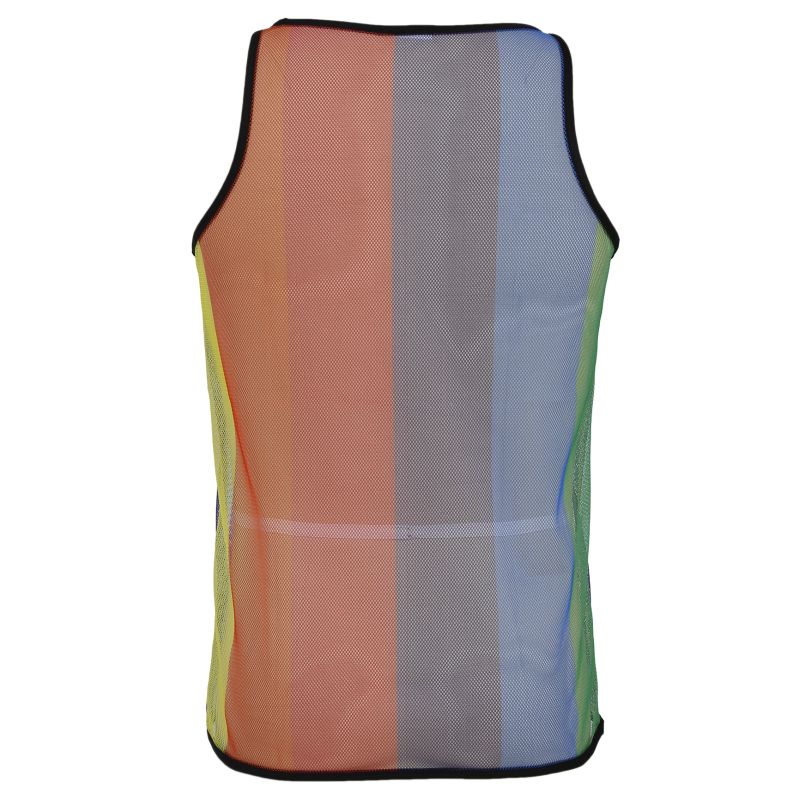 Camiseta Rejilla Arcoiris para hombre Espalda
