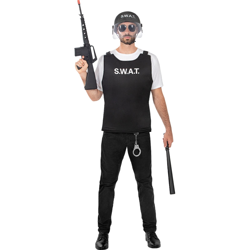 Disfraz de Chaleco de SWAT para hombre