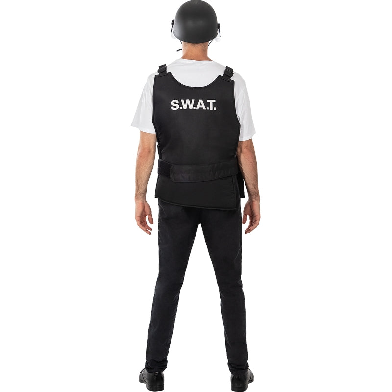 Disfraz de Chaleco de SWAT para hombre Espalda