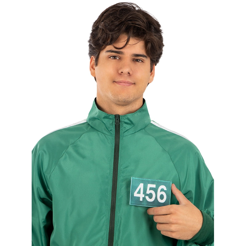 Disfraz de Chándal El Juego del Calamar nº 456 - Oficial Netflix adulto unisex Detalle Bis