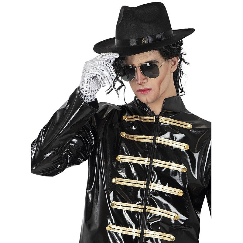 Chaqueta militar negra Michael Jackson para adulto Detalle