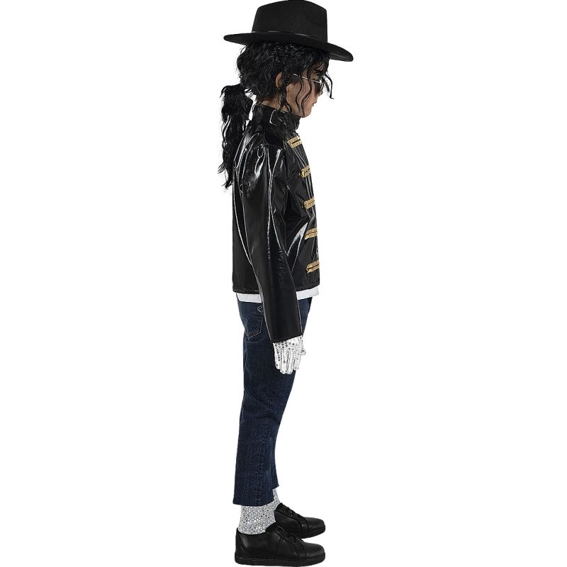 Chaqueta militar negra Michael Jackson para niño Perfil