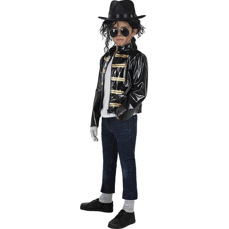 Chaqueta militar negra Michael Jackson para niño