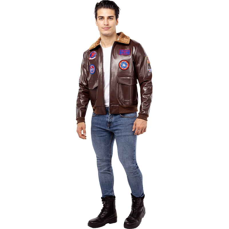 Disfraz de Aviador Maverick de Top Gun para hombre Bis