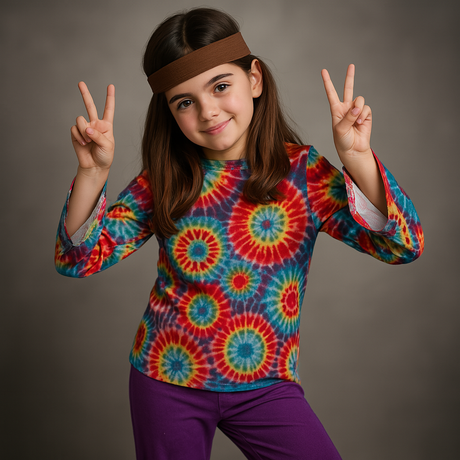 Disfraces Hippies para niña