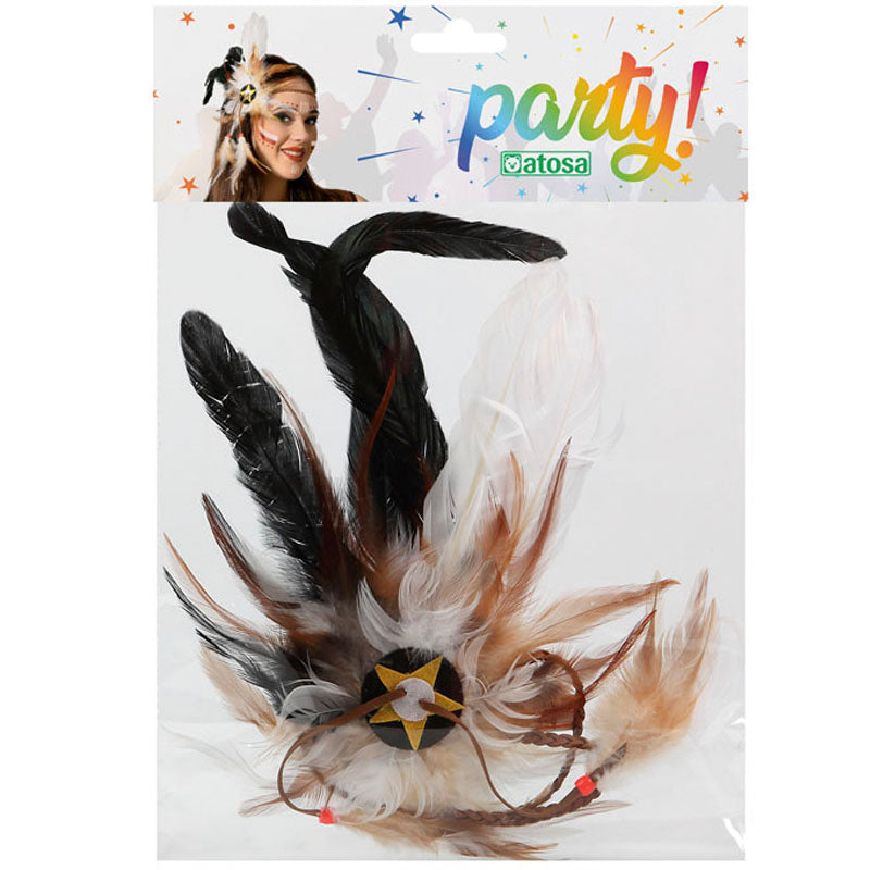 Cinta Pelo India con plumas Packaging