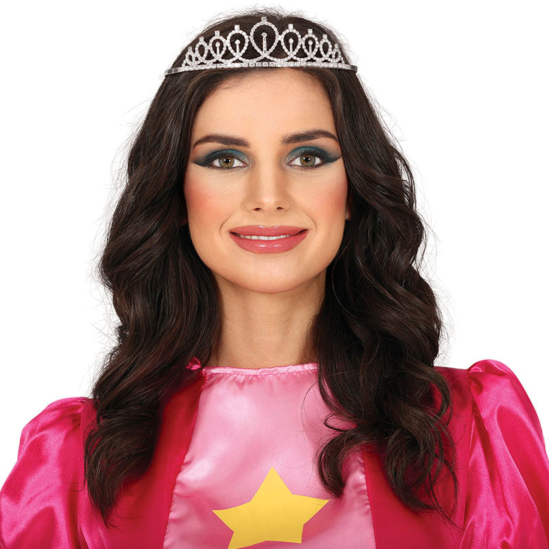 Diadema Princesa metálica plata