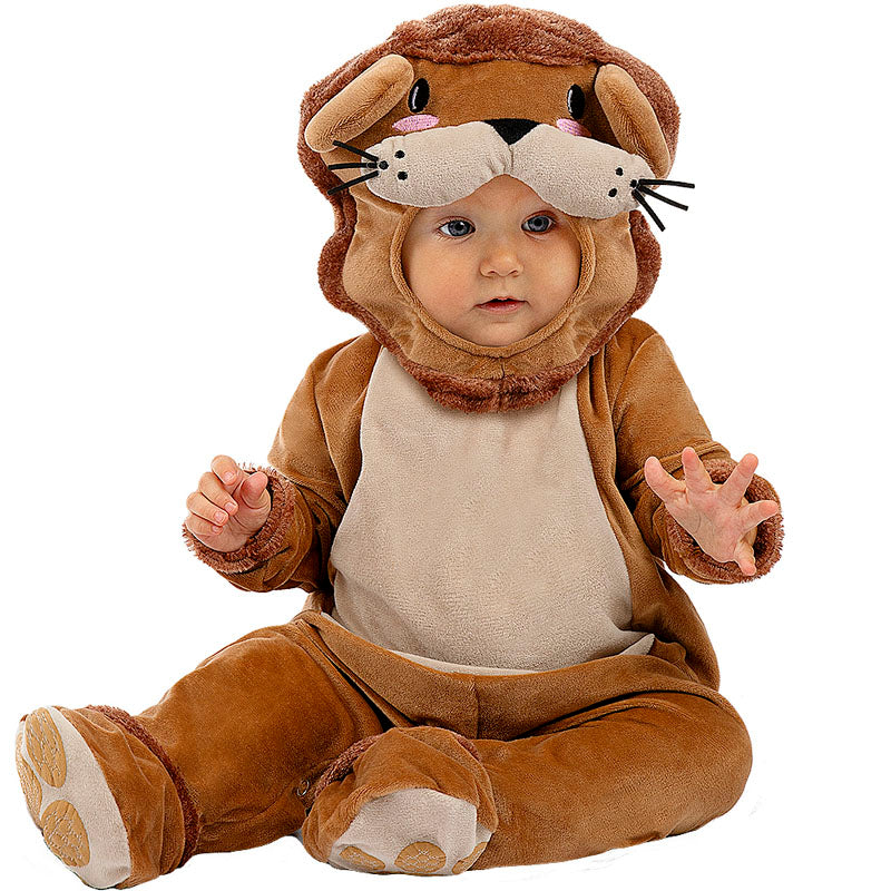 Disfraz De León Recién Nacido – Traje De Algodón Suave Para Bebés De 0-12 Meses – Ideal Para Sesiones De Fotos, Fiestas Y Eventos Especiales
