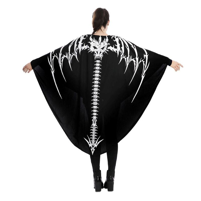 Disfraz Capa de Dragón Esqueleto adulto unisex Espalda