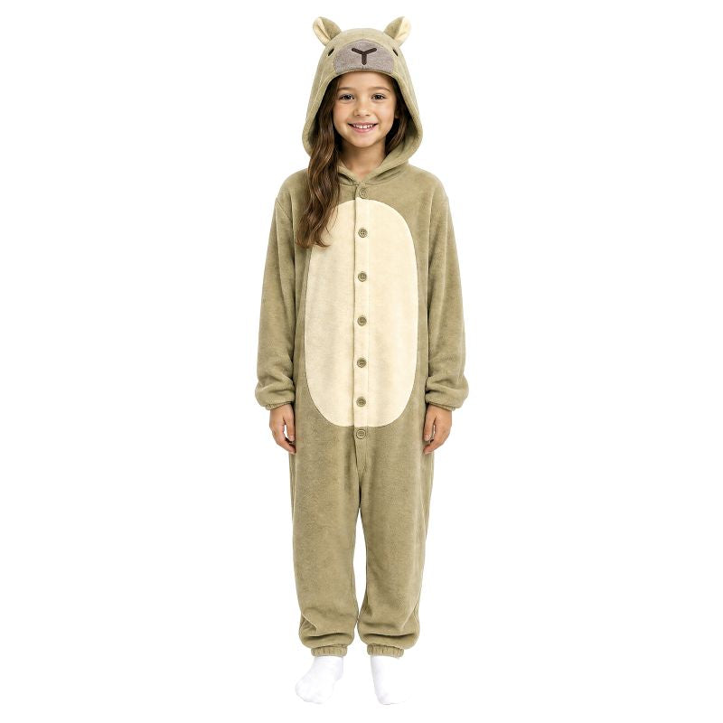 Disfraz de Capibara Kigurumi infantil