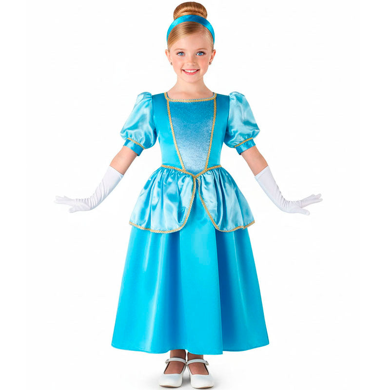 Disfraz de Cenicienta Azul para niña Bis