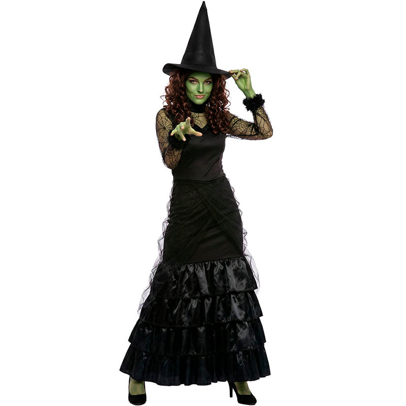 Disfraz de Bruja negra elegante para mujer