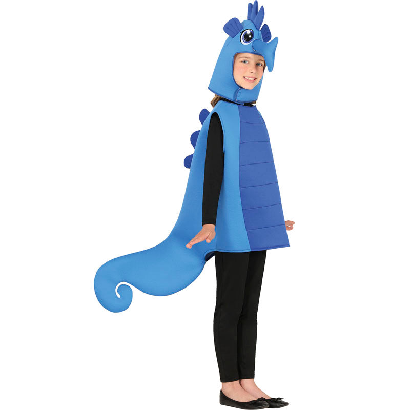 Disfraz de Caballito de mar azul infantil Niña