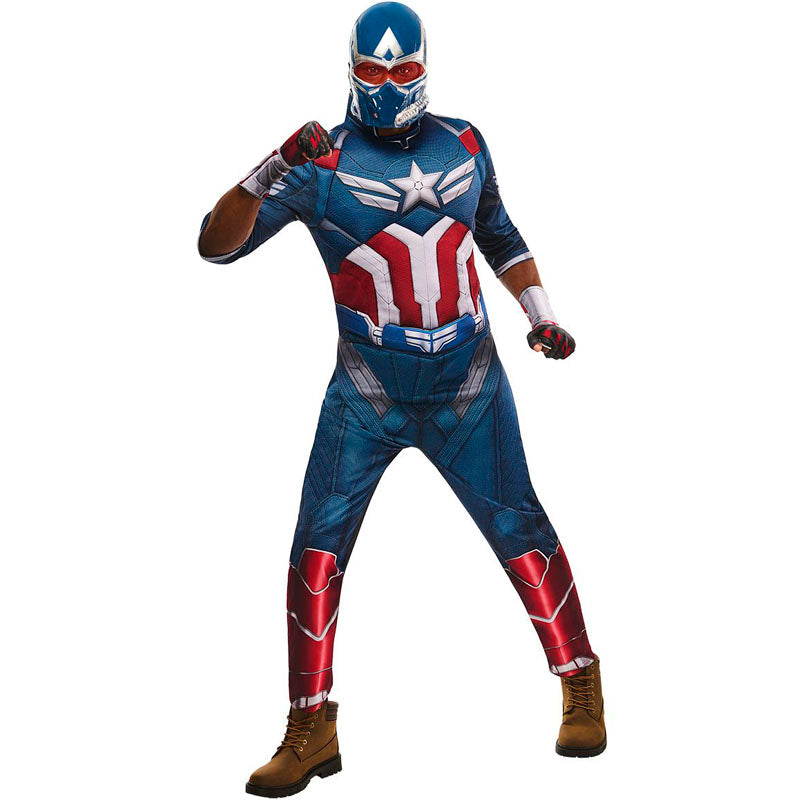 Disfraz de Capitán América BNW deluxe para hombre