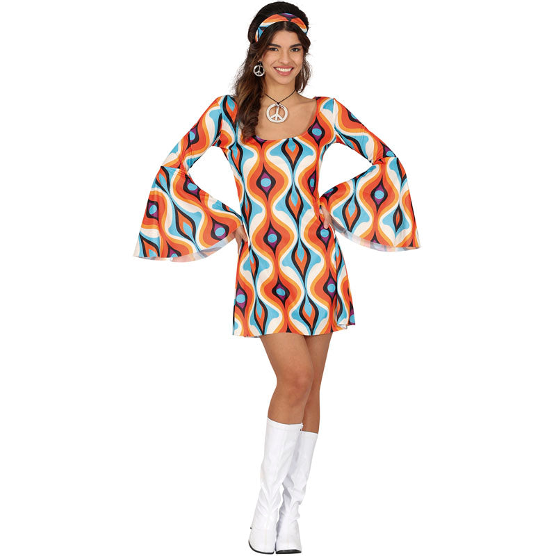 Disfraz de Disco años 70 glamour para mujer