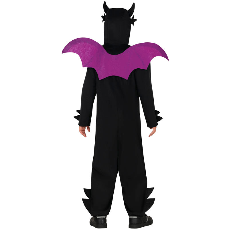 Disfraz de Dragón oscuro para niño Espalda