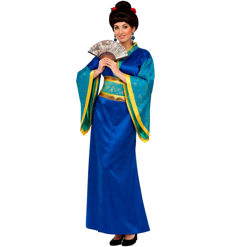 Disfraz de Geisha Azul