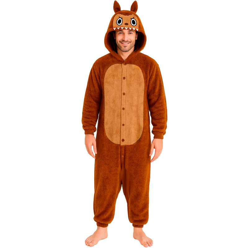 Disfraz de Labubu marrón para hombre