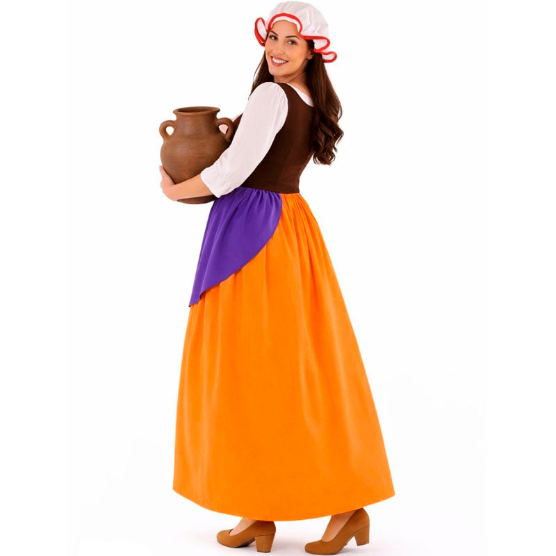 Disfraz de Mesonera Medieval Adulto espalda
