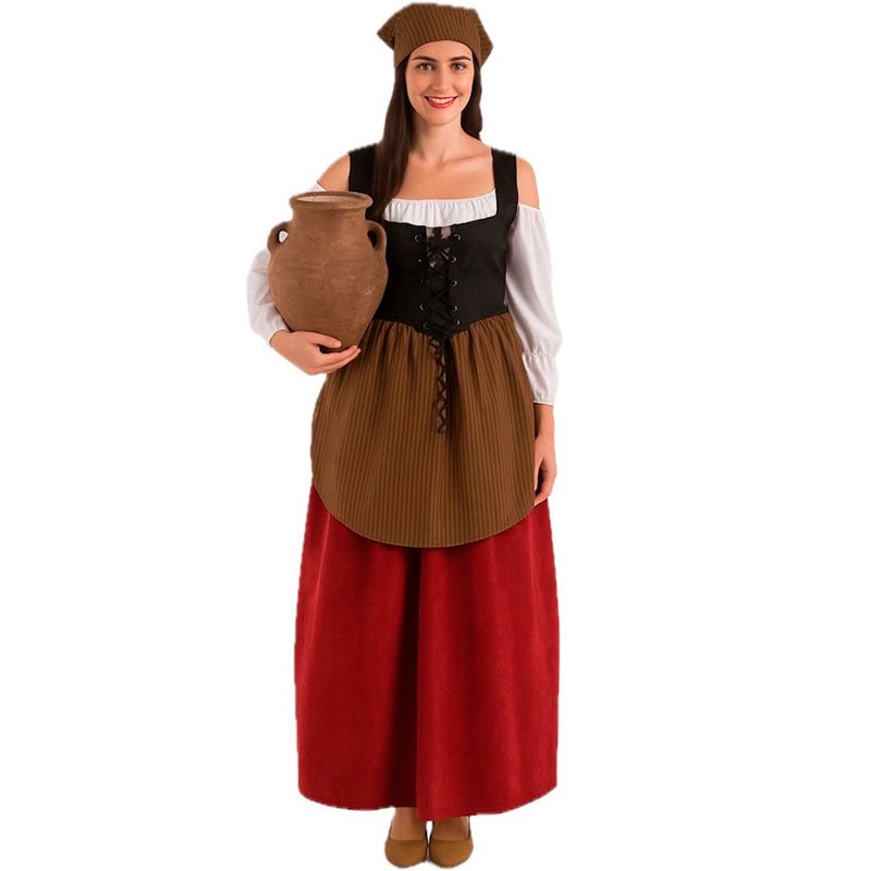 Disfraz de Mesonera con delantal para mujer