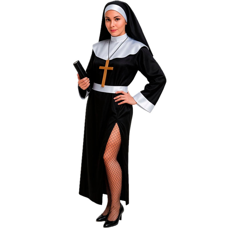Disfraz de Monja clásica para mujer