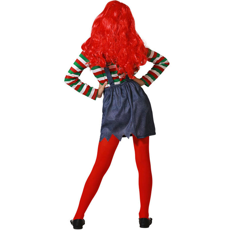 Disfraz de Muñeca Chucky de Child's Play para niña Espalda