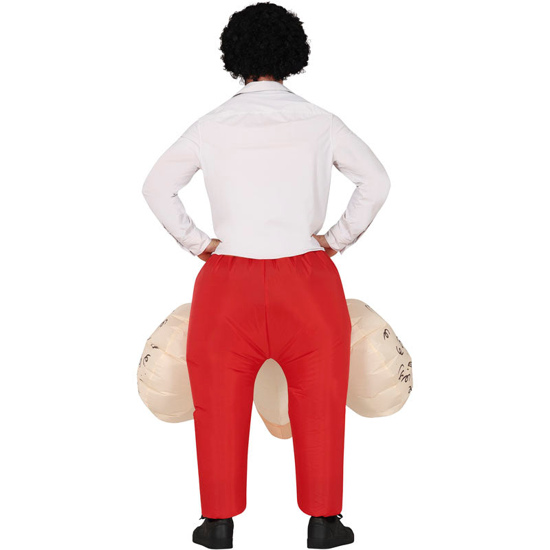 Disfraz de Pene gigante hinchable para hombre Espalda
