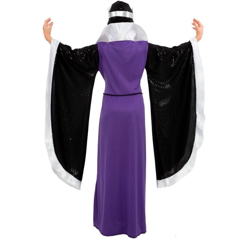 Disfraz de Reina Bruja Blancanieves para niña Espalda