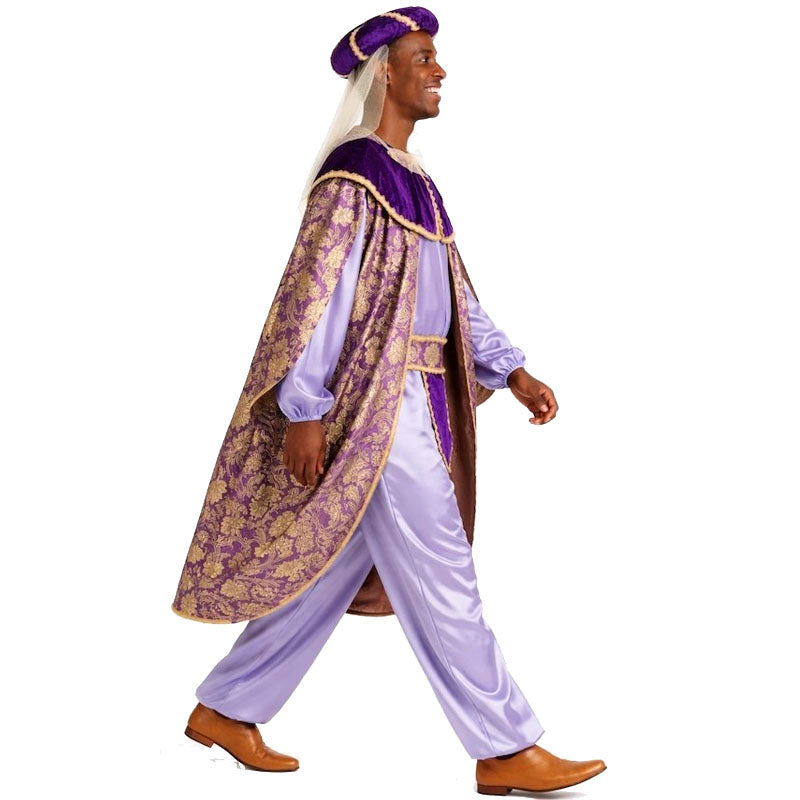 Disfraz de Rey Mago Baltasar adulto perfil