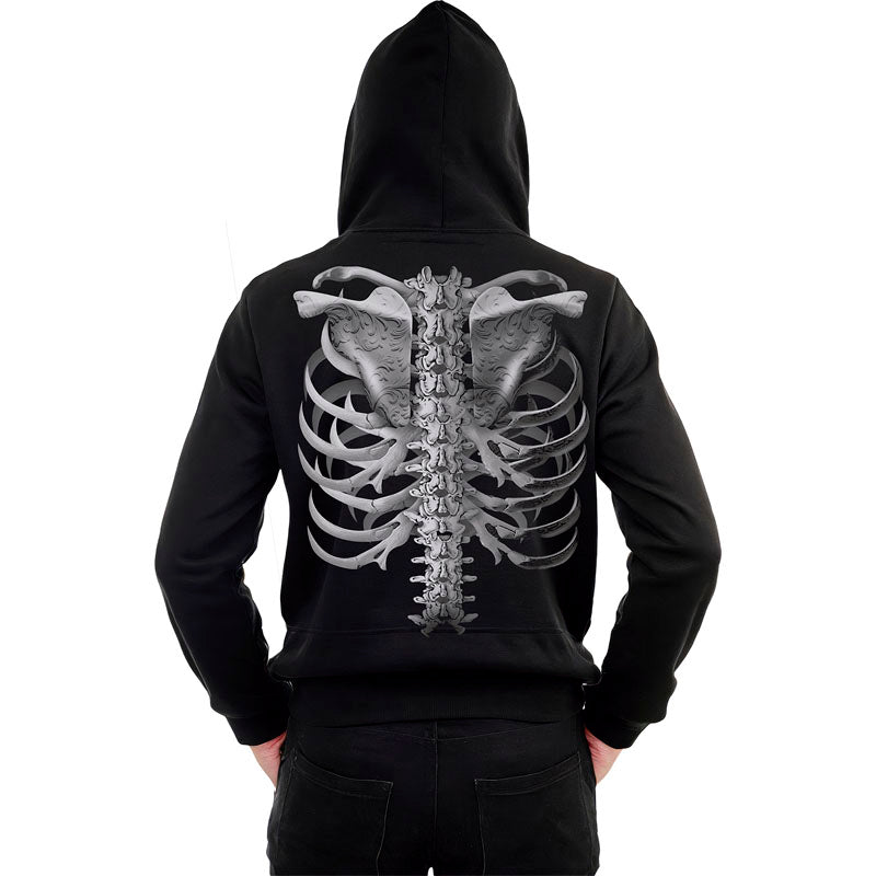 Disfraz de Sudadera Esqueleto para hombre Espalda