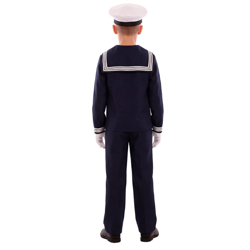Disfraz de Marinero Tradicional niño Espalda