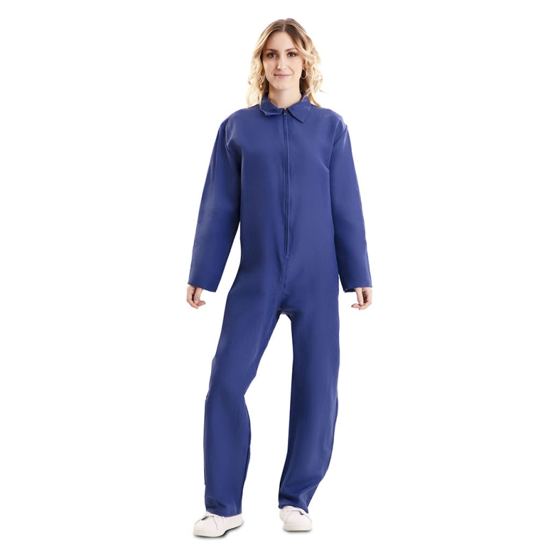 Disfraz de Mono de Trabajo Azul adulto unisex Mujer