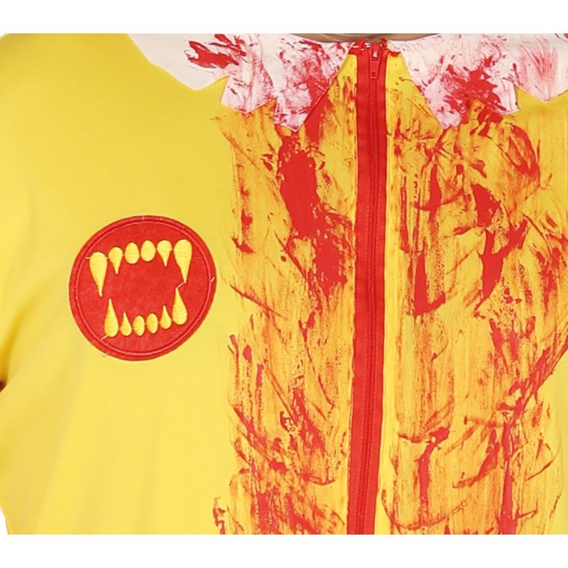 Disfraz de Payaso Burguer Terror para hombre Detalle