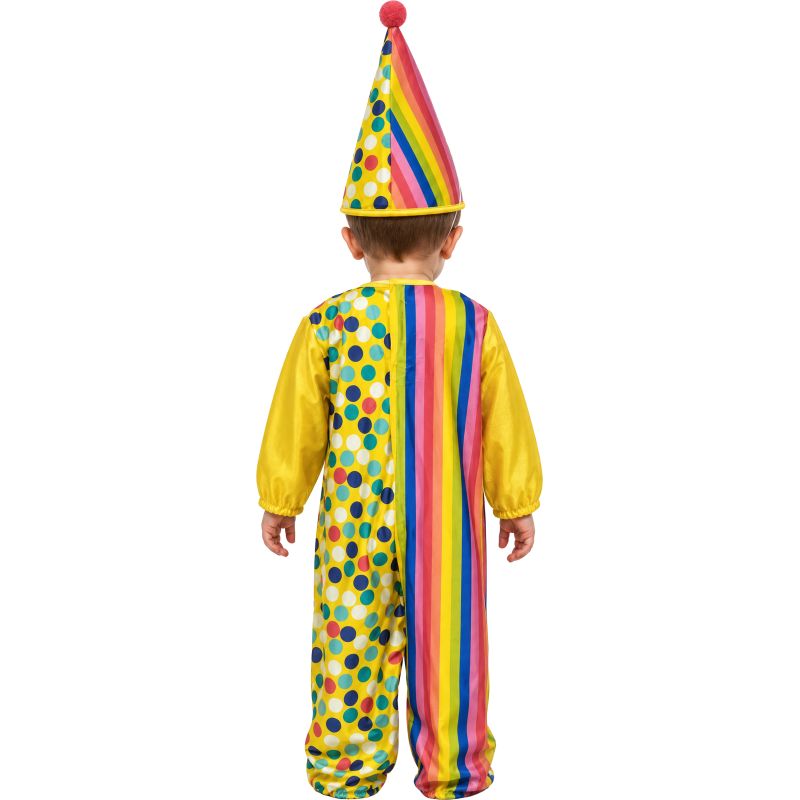Disfraz de Payaso Colorines para bebé Espalda