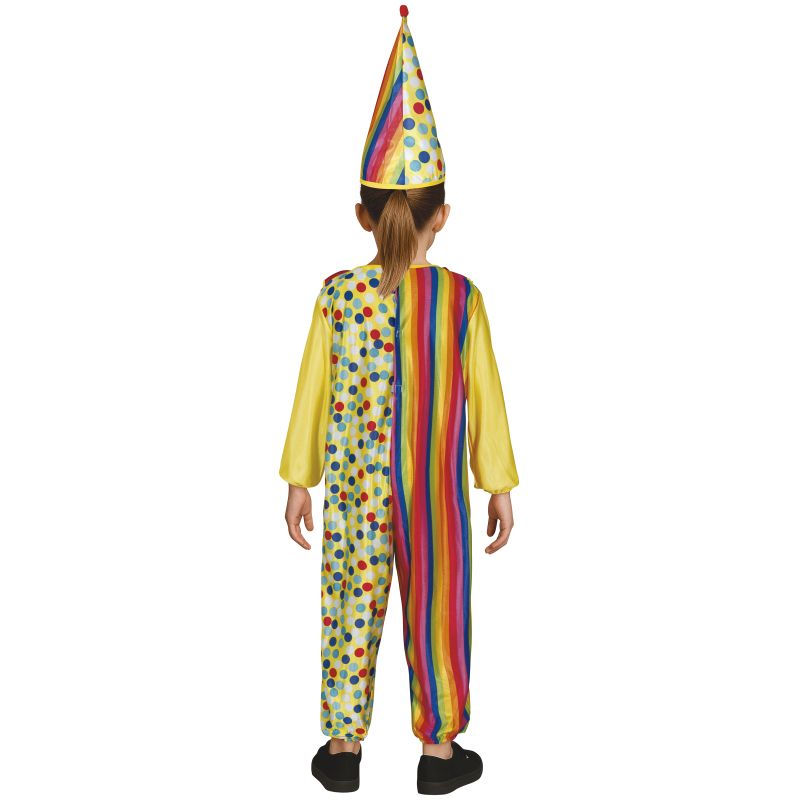 Disfraz de Payaso Colorines para niño Espalda