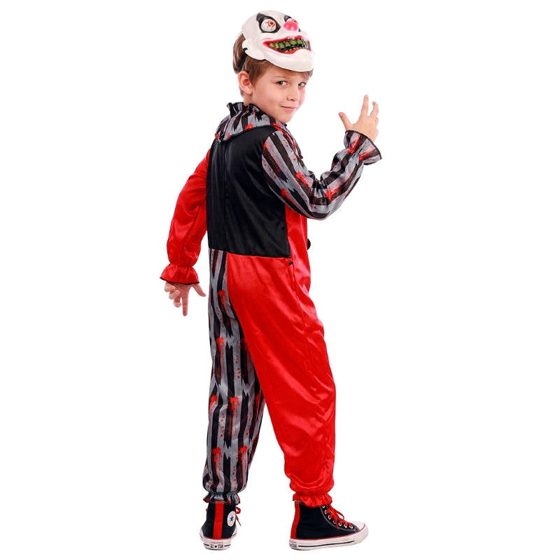 Disfraz de Payaso Lunático para niño Espalda