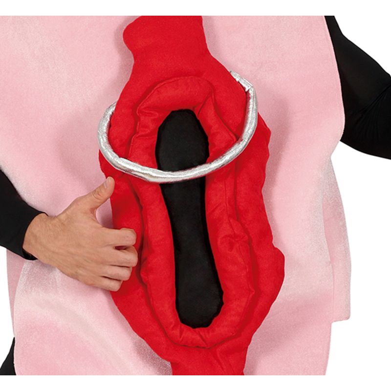 Disfraz de Vagina con Piercing para hombre Detalle Bis