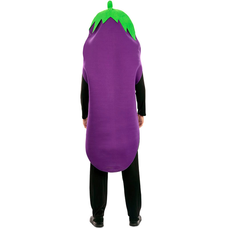 Disfraz de Berenjena ecológica adulto unisex Espalda