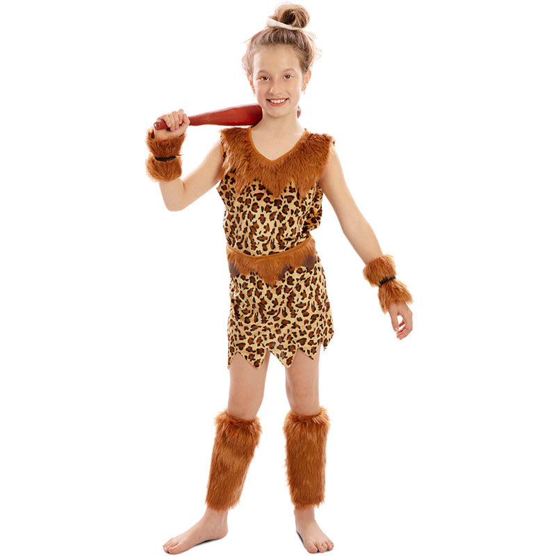 Disfraz de Cavernícola Neandertal para niña