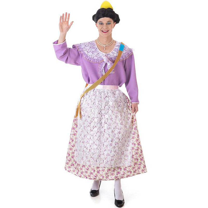 Disfraz de Fallera Lila para Adulto