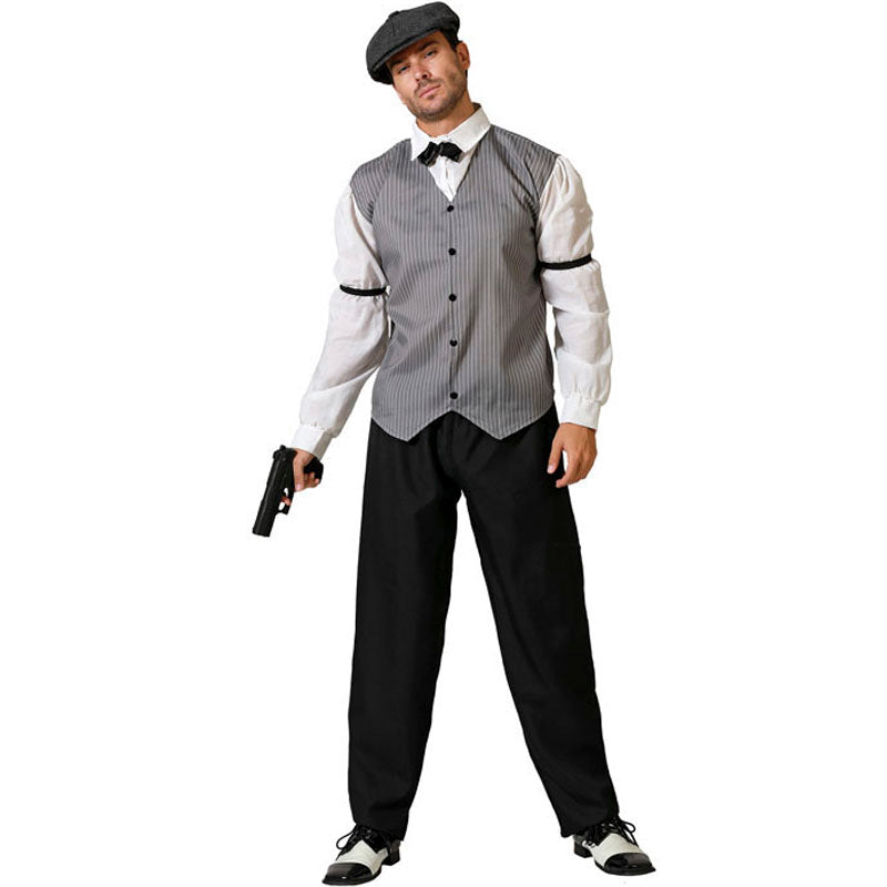 Disfraz para hombre de Gánster gris