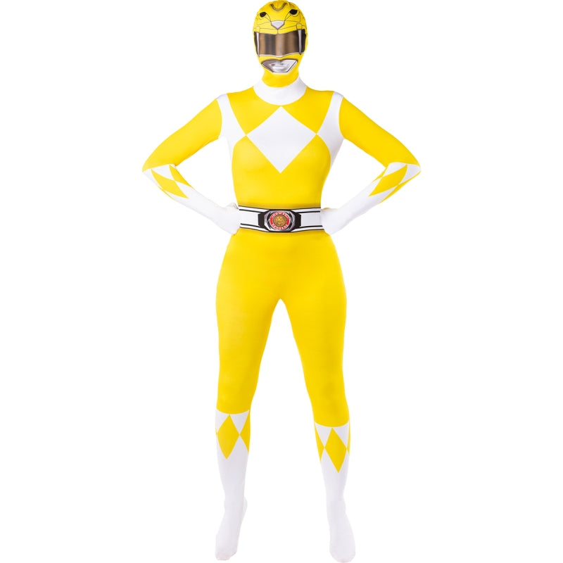 Disfraz de Power Ranger amarillo segunda piel para mujer
