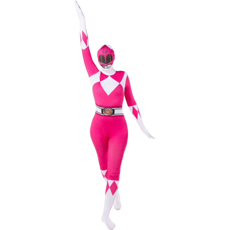 Disfraz de Power Ranger rosa segunda piel para mujer Bis