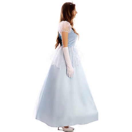 Disfraz de Princesa azul para mujer Perfil